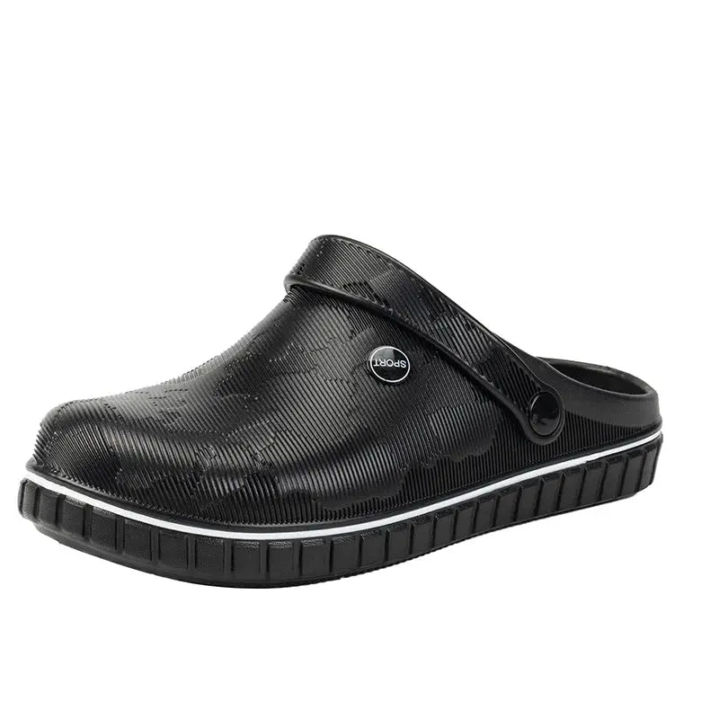 Lightweight Chef Shoes Closed Toe Rubber Sandals Men Clogs Garden Shoes Barefoot Zuecos Hombre Cholas Man Summer Beach Shoes NovaCart