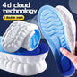 4D Cloud Technology Sports Insoles for Shoes PU Sole Soft Breathable Shock Absorption Cushion Running Orthopedic Care Insoles NovaCart