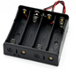 Black Plastic Battery Storage Case DIY Holder 1X 2X 3X 4X 18650 Battery Box with Wire Lead Pin for Electronics 18650 Battery Con Pi-Mart