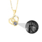 Customizable Photo Necklaces Silver Shiny Heart Chain Necklace Birthday Gifts
