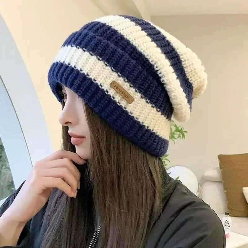 Unisex Stacking Knitted Beanie Cap – Winter Warm Striped Hip-Hop Bonnet Hat FitiqueFit
