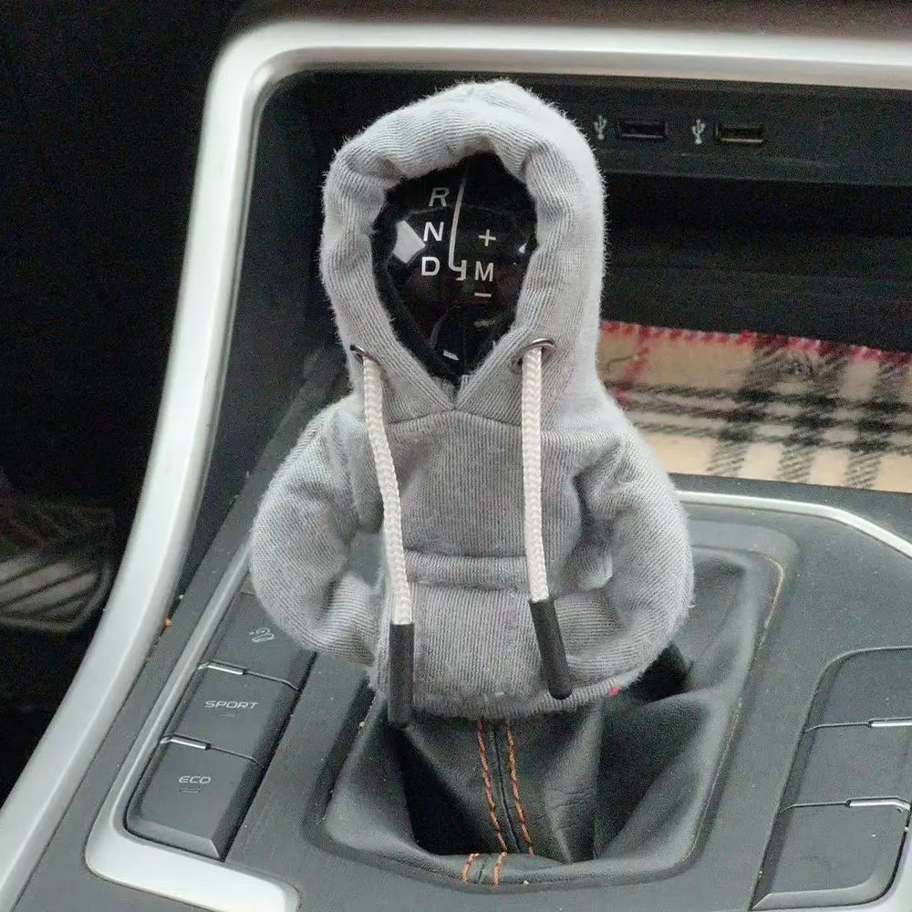 Gear Shift Mini Hoodie Cover Shift Cover Gear Handle Decoration Fits Manual Automatic Universal Car Shift Lever Interior Decor NovaCart