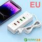 Multi Ports USB C Charger Power Strip PD Type C Fast Charging Wall Charger Socket Quick Charge 3.0 EU/US/UK Plug Power Adapter Pi-Mart