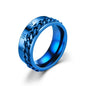 Spinning Anxiety Rings Free Shipping Items For Men Titanium Steel Rotatable Chain Fidget Joint Ring Jewelry Anillos De Hombres NovaCart