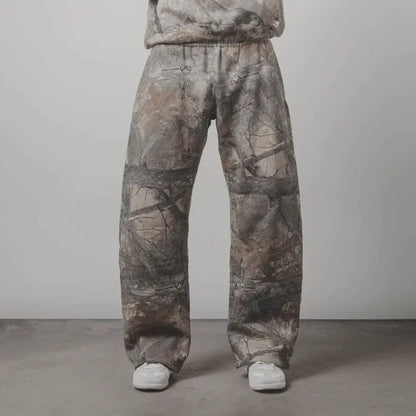 Y2K Retro SweatPants Camouflage Pattern Print Streetwear Men harajuku Street Hip Hop Unisex Oversized Casual Camo Baggy Trousers NovaCart