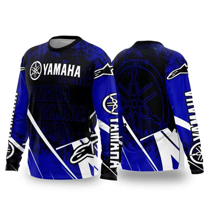 Summer YAMAHA Men Women Motorcycle Riding Suit Loose Breathable Quick Drying Off-Road Racing Suit Long Sleeved Sports T-Shirt NovaCart