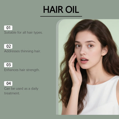 Repair Hair Damage Hair Nourishing and Moisturizing Oil Enhances Hair Strength Reduces Hair Thinning Cleansing Hair Care Oil