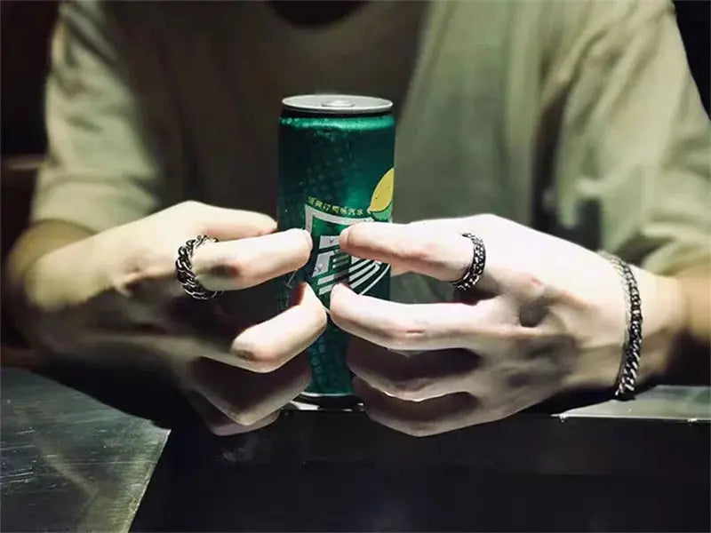 Spinning Anxiety Rings Free Shipping Items For Men Titanium Steel Rotatable Chain Fidget Joint Ring Jewelry Anillos De Hombres NovaCart