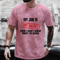 My Job Is Top Secret Funny Graphic T Shirt Men Summer Short Sleeve Tees Fashion Streetwear Tshirt Loose Oversized Y2k Clothing NovaCart