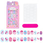 24Pcs/box Kids nails for Girl Cartoon Pattern False Nail Cute Child Fake Nails Tips Kawaii Acrylic Artificial Press on Nail+Tool NovaCart