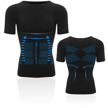 Mens Compression Shirt Undershirt Slimming Tank Top Workout Vest Abs Abdomen Slim Body Shaper NovaCart