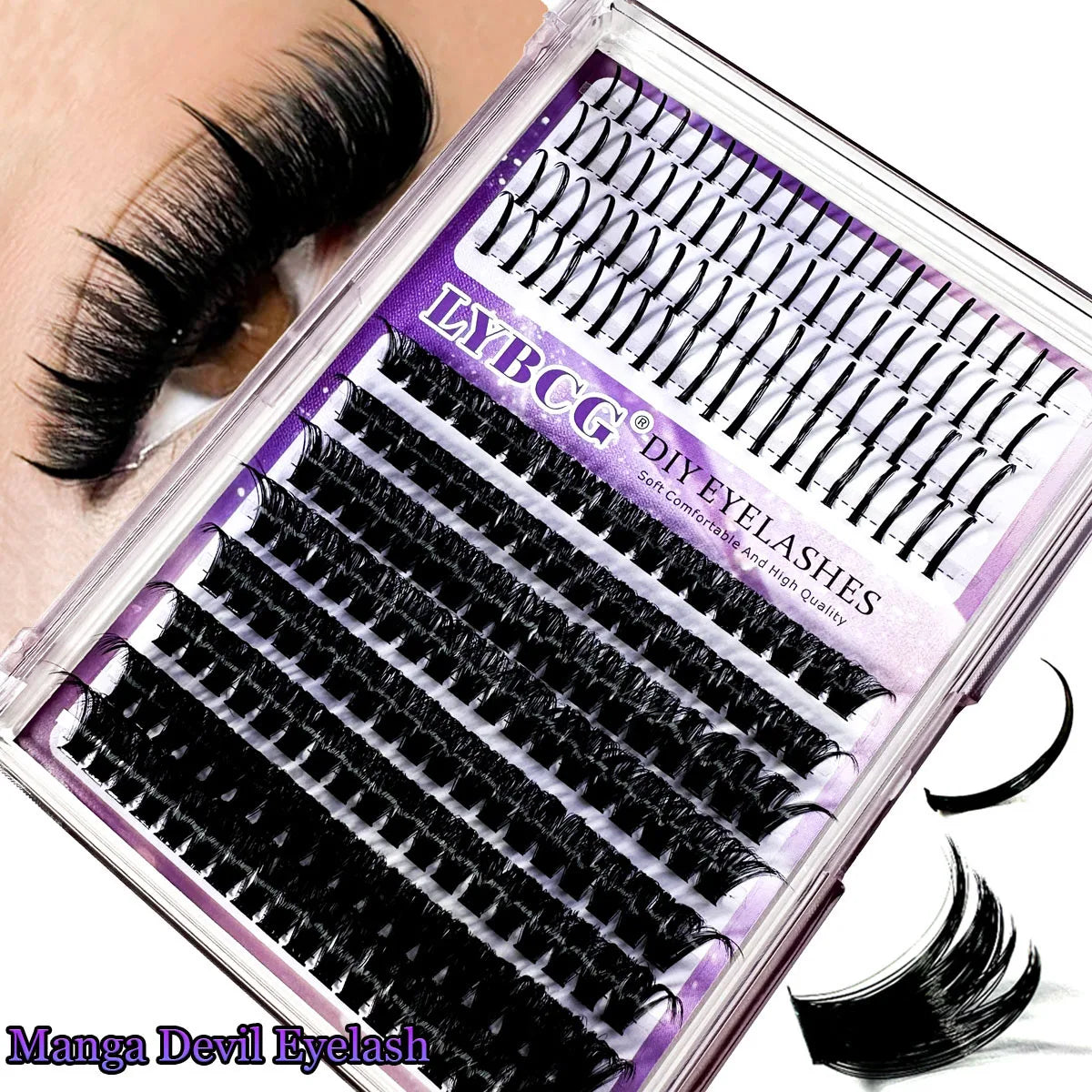 Lash Clusters 100D Lash Spikes Eyelash Clusters Volume Individual Lashes DIY Spiky Lash Extension Mega Cluster Eyelash Extension NovaCart