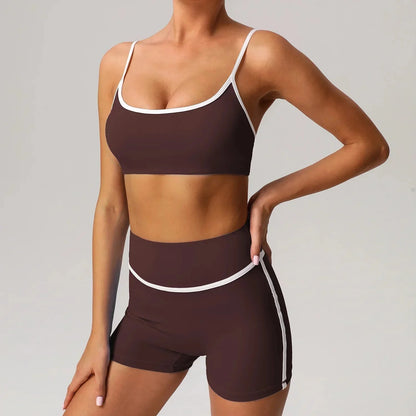 🖤 Seamless Yoga Set – High Waist, Hip-Lifting FitiqueFit