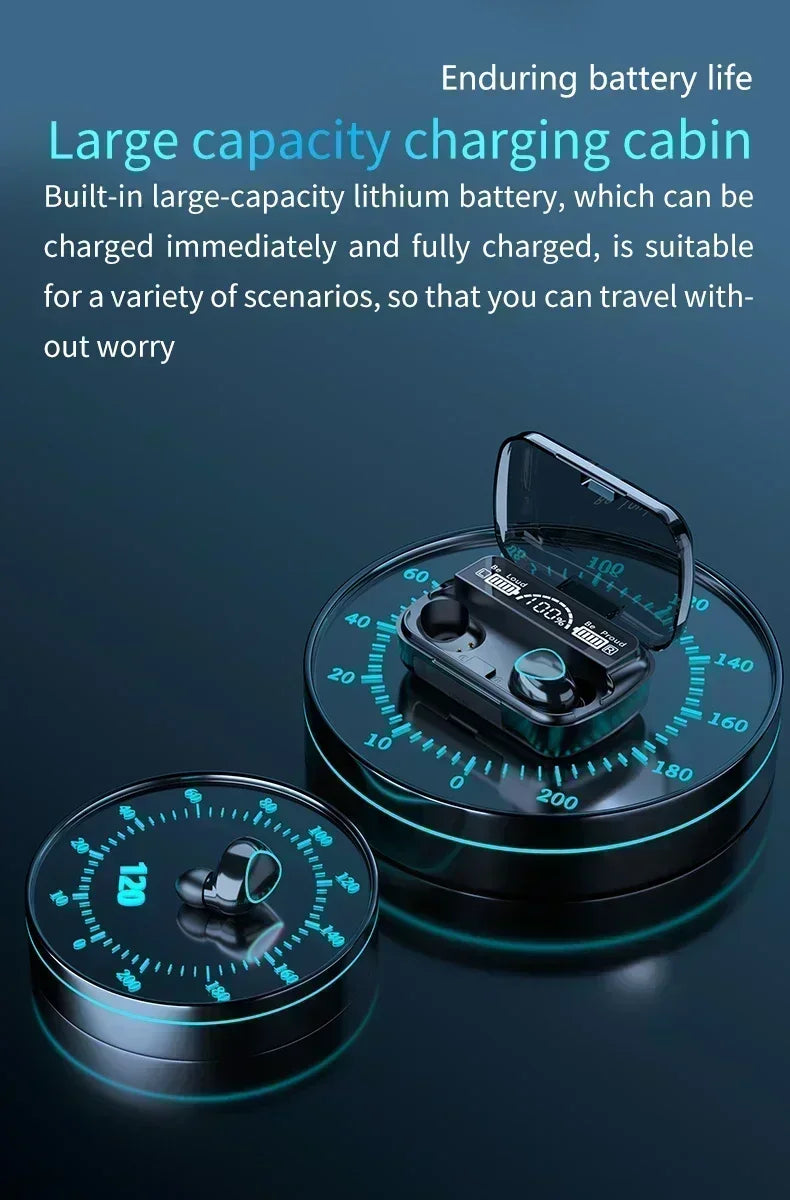 M10 Wireless Headphone Bluetooth Earphones Waterproof Earpieces Sport Earbuds For Huawei Iphone OPPO Xiaomi TWS Music Headset NovaCart