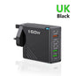 160W USB C Charger Fast Charging PD QC3.0 Wall Charger Adapter For iPhone 16 Samsung S24 Xiaomi Huawei Multi Ports Phone Charger Pi-Mart