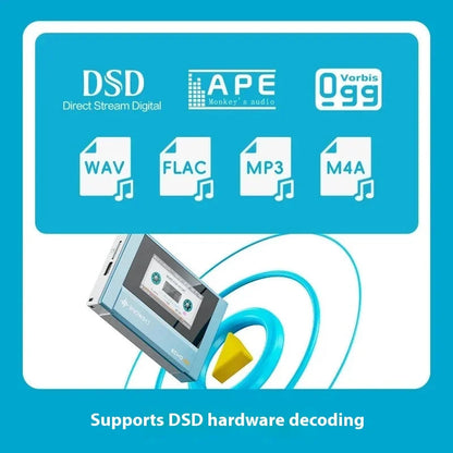 Fiio Snowsky Echo Mini Wireless Bluetooth MP3 Player 8GB Retro Portable Walkman Custom Support DSD Music Gift Pi-Mart