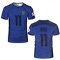Anime Japanese Blue Lock Isagi Yoichi Football Jersey T-shirt Cosplay Hyoma Chigiri Meguru Bachira Tee Original Children Clothes NovaCart