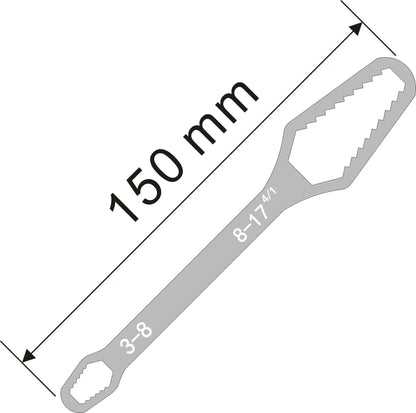 Universal Adjustable Torx Wrench 3-17mm Double-Headed Self-Tightening Glasses Wrench Board for Factory Hand Tools Spanner Pi-Mart