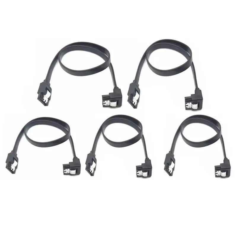 1-10PCS 50CM SATA 3.0 Data Cable High-speed Sata III Cable Adapter Connection Converter For SATA HDD SSD CD Drive Writer Desktop Pi-Mart