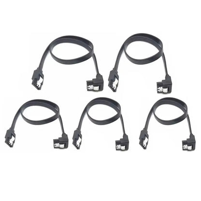 1-10PCS 50CM SATA 3.0 Data Cable High-speed Sata III Cable Adapter Connection Converter For SATA HDD SSD CD Drive Writer Desktop Pi-Mart