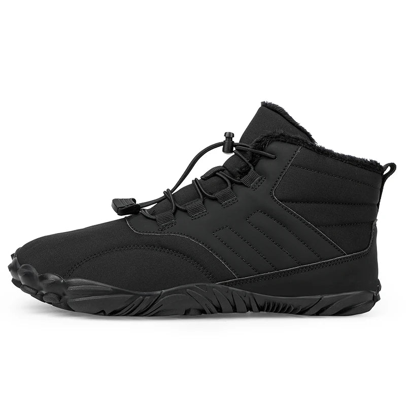 Snow Boots Men Winter Shoes Barefoot Ankle Boots 36-46 Couple Snow Shoes Outdoor Hiking Shoes Fur Warm Plush Boots NovaCart
