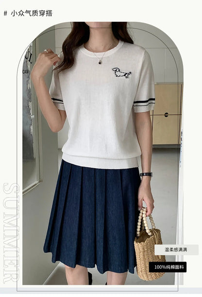 Summer Women's T-shirt 100% Cotton Short Half Sleeve O neck Clothes Solid Casual Pullover Basic Female Top NovaCart
