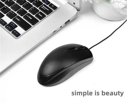 Optical USB Wired Computer Mouse for Gamers PC Laptop Office Home Versatile Use Mice with Ergonomic Design for Comfort Pi-Mart