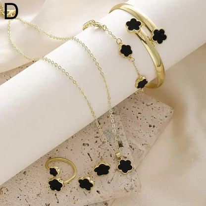 Plum Blossom Plant Five Leaf Flower Five Piece Set