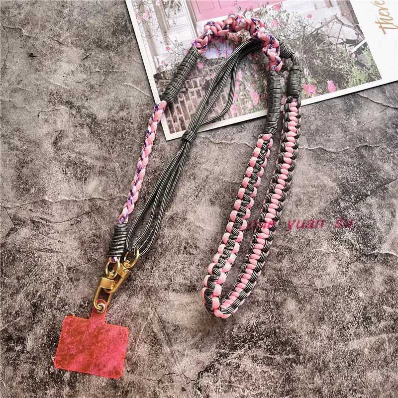Lanyard Strap for Phone Charm Handmade Bag Body Kit Contrasting Colors Rope Hang Mobile Phone Strap Crossbody Accessories Chain NovaCart