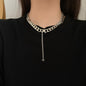 Metal Love Heart Cupid Pendants Female Clavicle Chain Light Luxury Niche Design Necklace