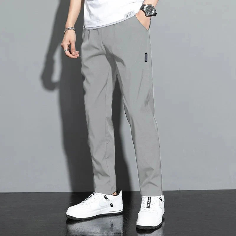 Slim Fit Stretch Jogger Pants with Elastic Waist FitiqueFit