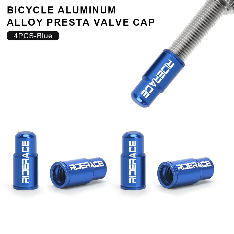 2/4/10Pcs Bicycle Tire Valve Cap Dustproof Lightweight Aluminum Alloy MTB Road Bike Tube Tyre Gas Nozzle Cover For FV Presta Pi-Mart