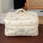 Floral Quilted Cosmetic Organizer Travel  Home
