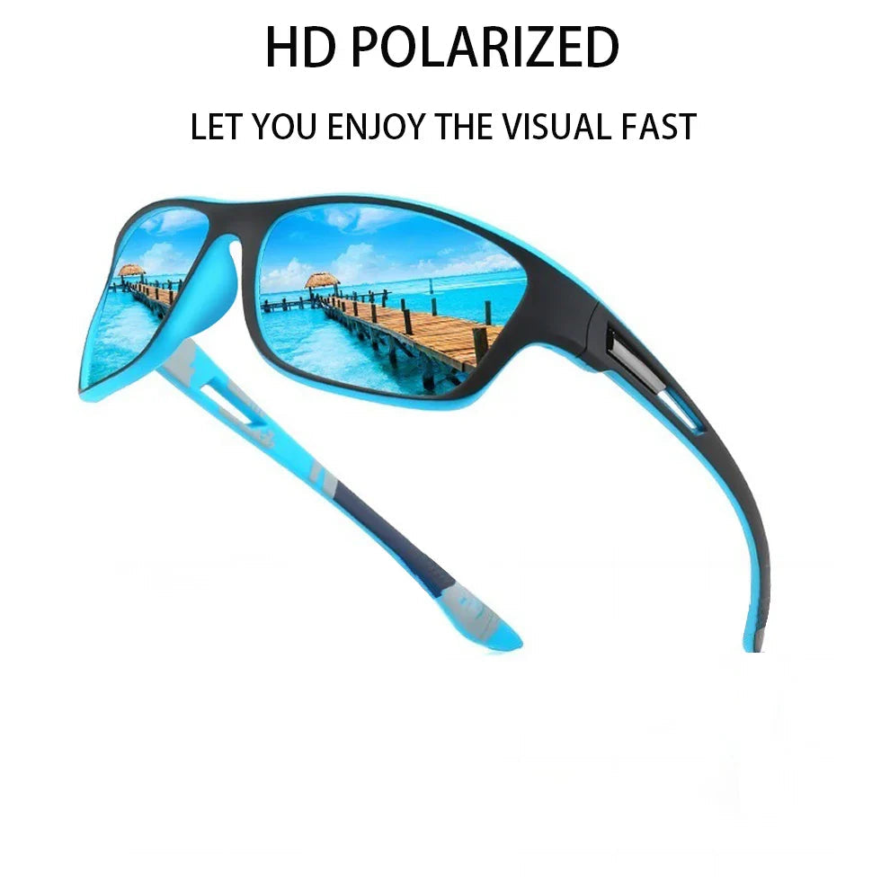 Men's Polarized Fishing Sunglasses Men Women Cycling Driving Hiking Sun Glasses Anti-glare UV400 Eyewear TAC Lens 1 pc Pi-Mart