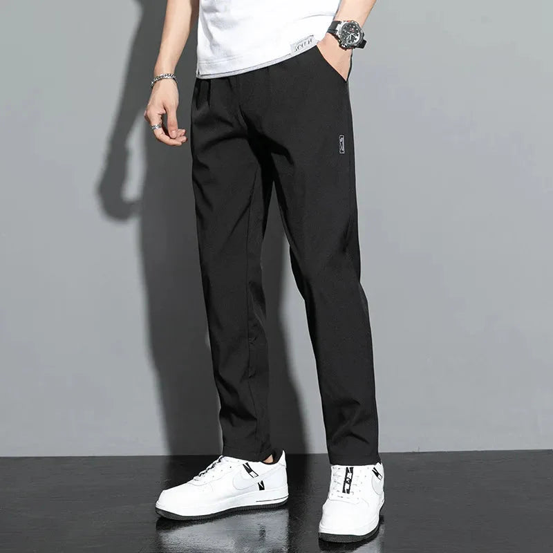 Slim Fit Stretch Jogger Pants with Elastic Waist FitiqueFit