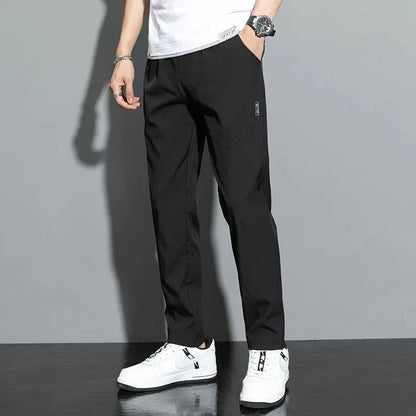 Slim Fit Stretch Jogger Pants with Elastic Waist FitiqueFit
