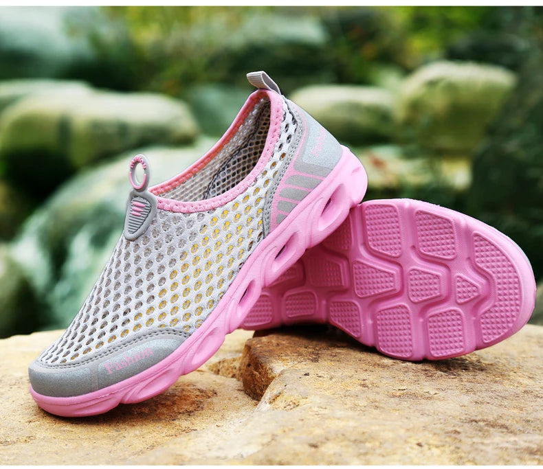 Fashion Casual Shoes Lightweight Summer Breathable Men Shoes Outdoor Comfortable Women Footwear Male Ladies Walking Shoes 36-45 NovaCart