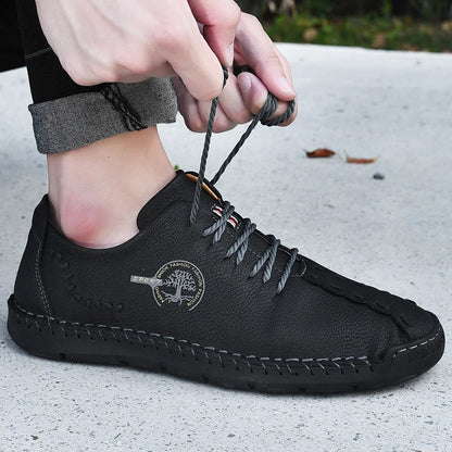 Hot Sale Comfortable Men's Casual Shoes Loafers Large Size Sneakers Quality PU Leather Handmade Shoes Men Flats Moccasins Shoes NovaCart