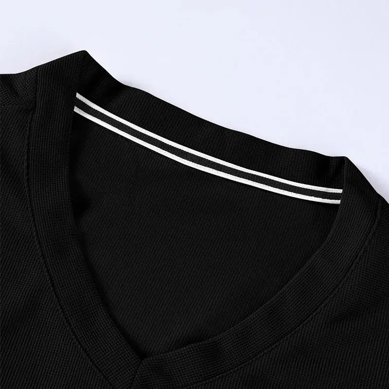 2025 New Men's Casual Fashion Simple V-neck Short Sleeved T-shirt Summer Comfortable Breathable Versatile Top NovaCart