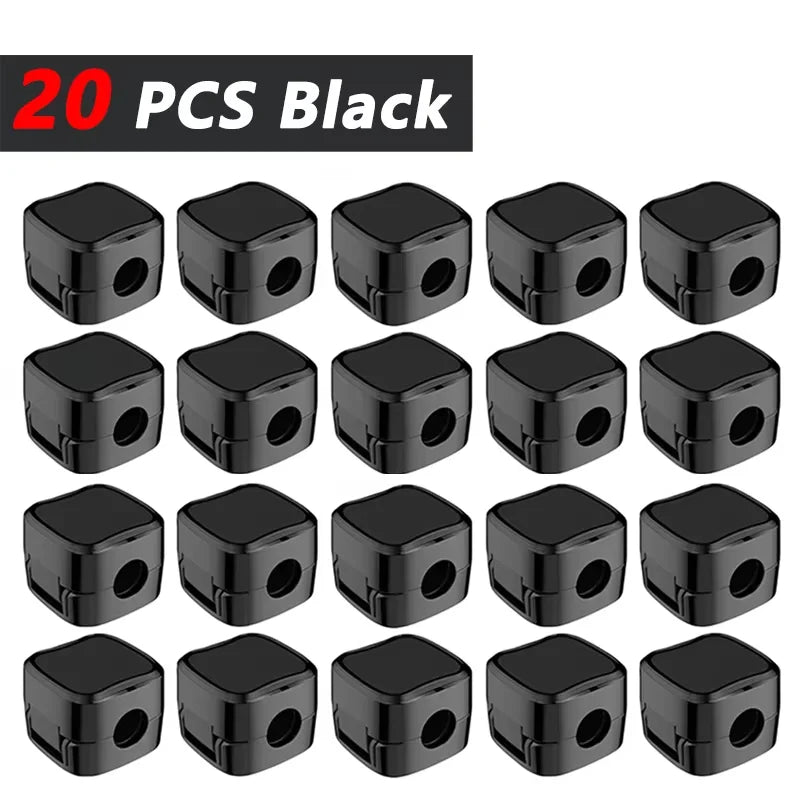 Magnetic Cable Clip Cable Holder,Adhesive Wire Keeper Cord Cable Organizer ,Usb Charging Line Winder For Office Desktop Home Pi-Mart