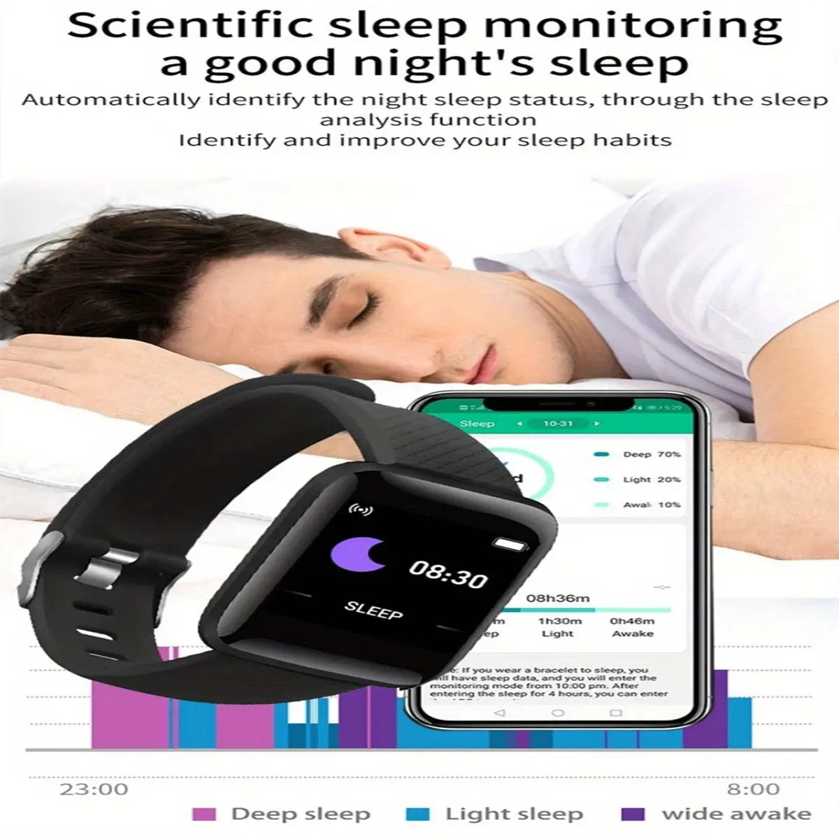 Multifunctional Smart Watch Men Women Bluetooth Connected Phone Music Player Fitness Sport Bracelet Sleep Monitor D13 Smartwatch NovaCart