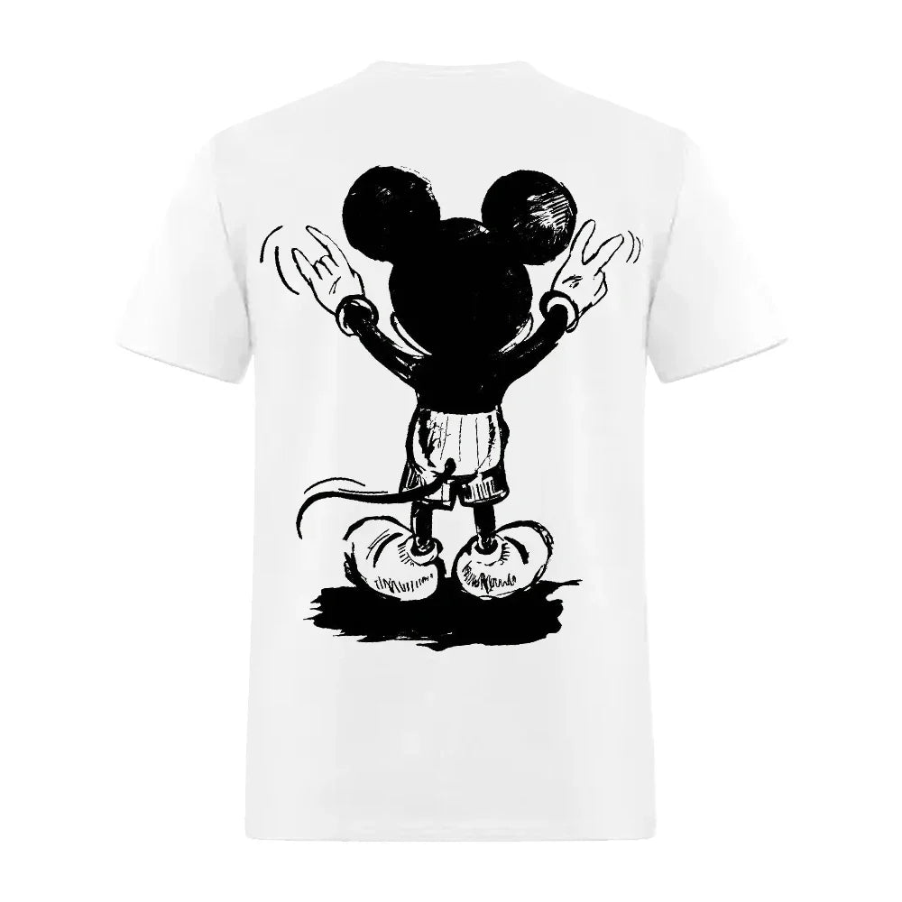 Mickey Mouse Men's Round Neck Short Sleeve T-Shirt Fashion For Summer Men Clothing Y2k Clothes Oversized Shirt New In Tops Tees NovaCart