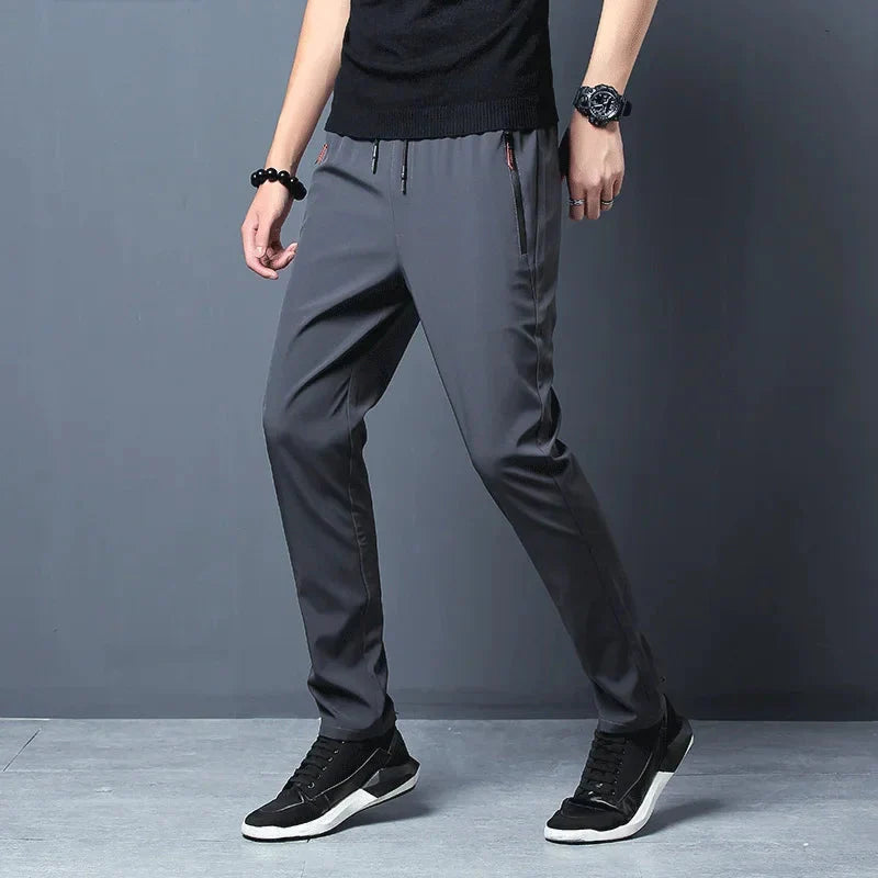 Men's Stretch Slim Fit Cargo Jogger Pants – Elastic Waist FitiqueFit