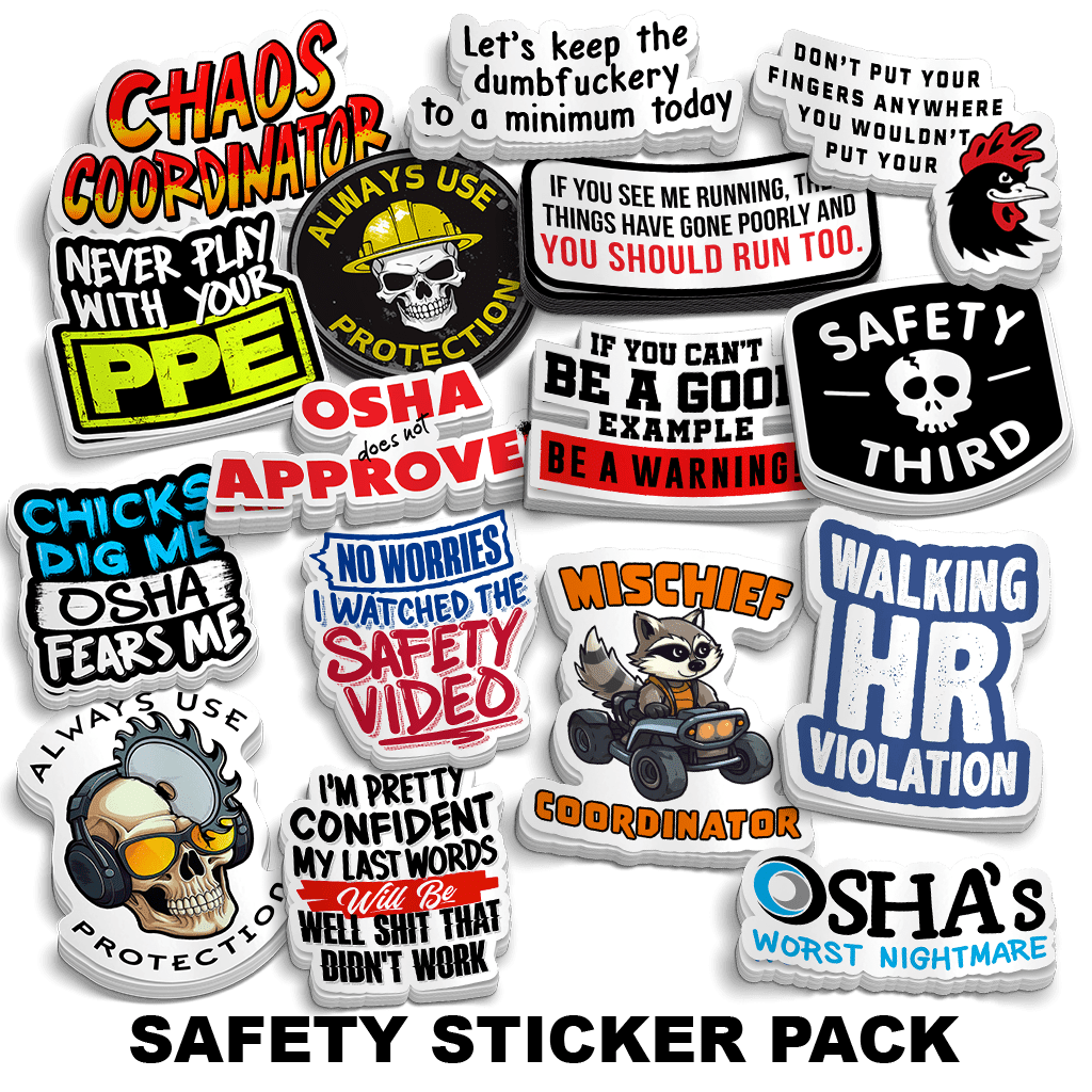 Safety Sticker Pack Armed American Supply