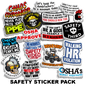 Safety Sticker Pack Armed American Supply