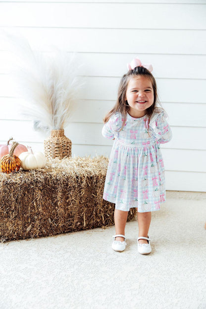 SALE Pumpkin Picnic 3/4 Sleeve Ruffle Twirl Dress Mila & Rose ®