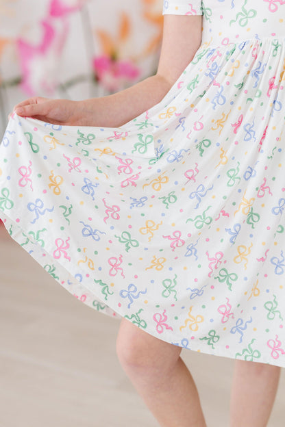 SALE Tied in Love S/S Pocket Twirl Dress