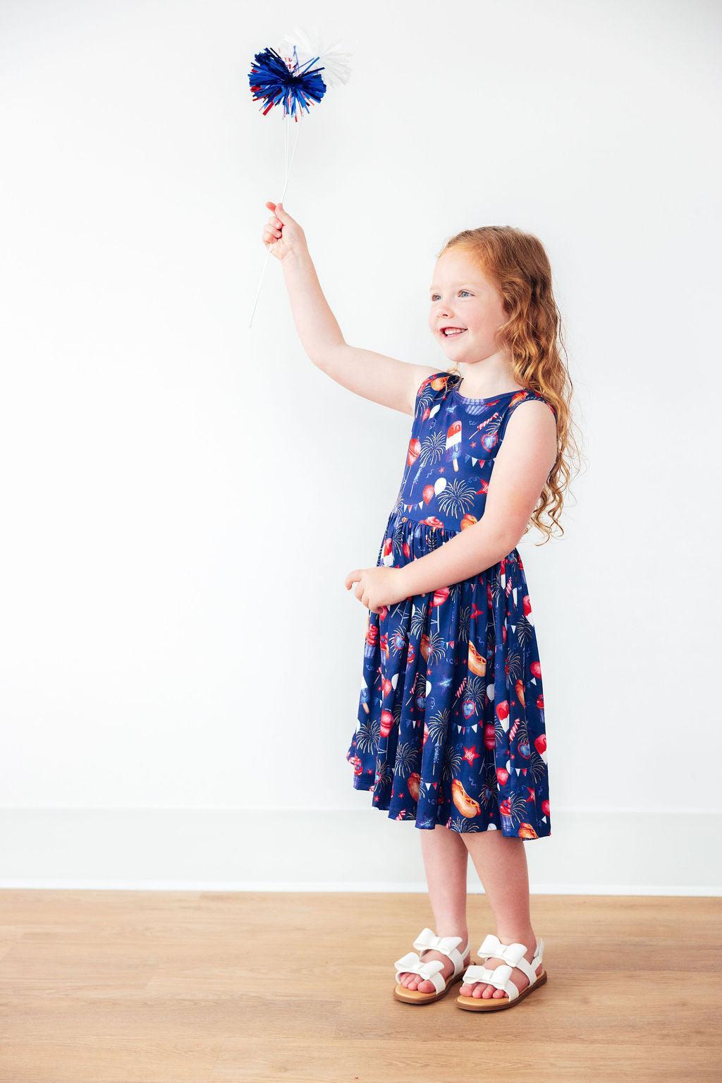 SALE You Look Like the 4th of July Tank Twirl Dress