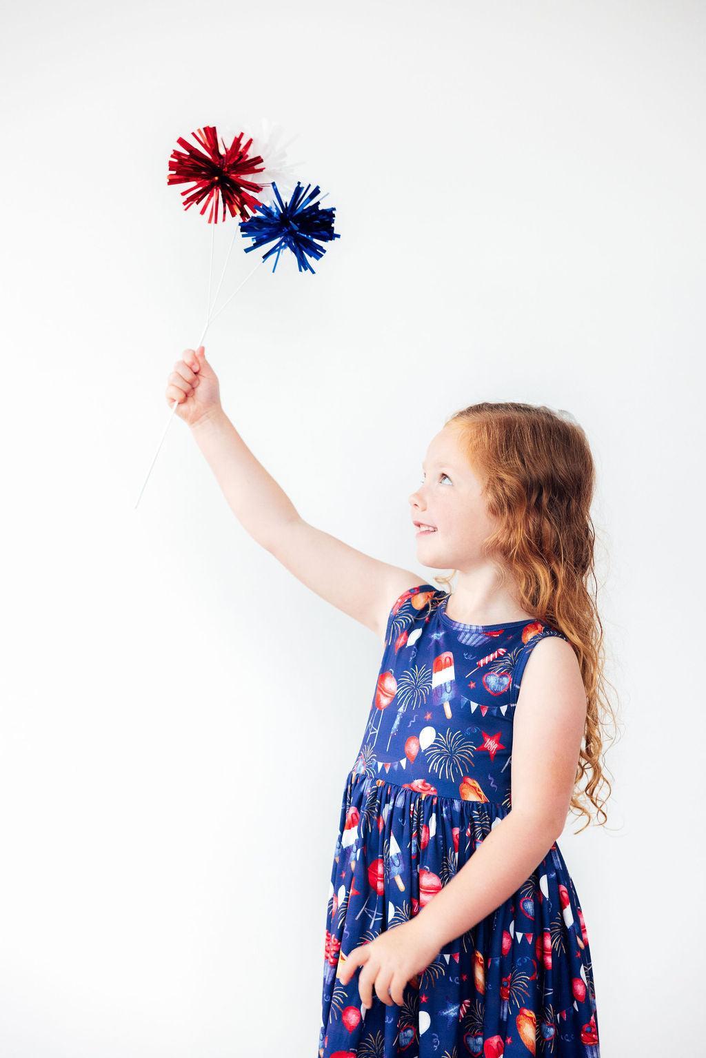 SALE You Look Like the 4th of July Tank Twirl Dress