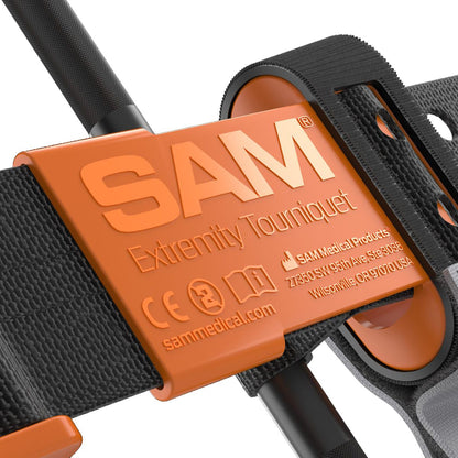 SAM XT Extremity Tourniquet - Black & Orange quakekits.com